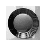 Luminarc Harena Dinner Plates | 27 Cm | Round | Black