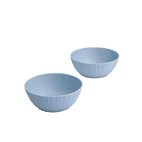 VOLA Vogue Coupe Bowl | Set of 2 | Elegant Ceramic Fine Porcelain Bowls | Sky