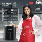 Impex Migo Air Fryer | 1200 W | 4.5 L | Instant Electric Air Fryer | Black