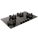 Hafele Altius Plus Matt 490 Series Glass Hob | 86 cm | 4 Burner