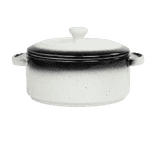 Vola Prisma Fine Porcelain Round Casserole Set with Lids | 14 cm | Ash Grey