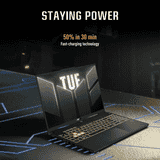 Asus TUF Gaming F16 Gaming Laptop | Intel Core 5 Processor 210H | 16 GB | 512 GB SSD | 6 GB GDDR6 NVIDIA GeForce 3050 | Mecha Gray | FX607VJB-RL179WS