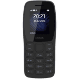 Nokia 105 Classic Keypad Phone | Single SIM | Without Charger | Charcoal