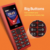 HMD 101 4G Mobile Phone | Type C Fast Charging | Red