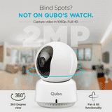 Qubo Security Smart Camera 360 PTZ | 2K Prime