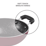 Milton Pro cook Granito Aluminium Kadhai | Soft Touch Bakelite Handles | 18 cm | Non-Induction | Deep Kadai