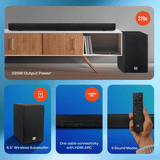 JBL Cinema SB180 Bluetooth Soundbar | 220 W | 2.1 Channel | Black