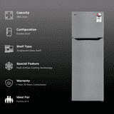 LG Frost Free Double Door Convertible Refrigerator | Smart Diagnosis | 288 L | 2 Star | Shiny Steel | 2026 Model | GLT2926PDPZ