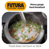 Hawkins Futura Pressure Cooker | 3 L | Pan Cooker | Black