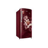 Samsung Direct Cool Single Door Refrigerator | 183 L | 3 Star | Digital Inverter | Midnight Blossom Red | 2026 Model | RR20H2723RZ