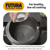 Hawkins Futura Pressure Cooker | 3 L | Pan Cooker | Black