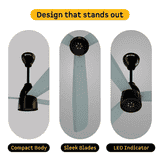 Atomberg Renesa Prime BLDC Ceiling Fan with Remote | 1200 mm | Misty Teal