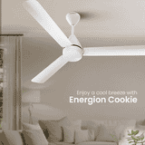 Crompton Energion Cookie 1200mm Ceiling Fan | Opal White