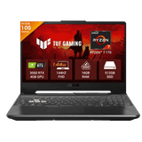 Asus TUF Gaming A15 Gaming Laptop | AMD Ryzen 7 170 Processor | 16GB | 512GB | RTX 3050 | 39.62 cm (15.6) | Windows 11 Home | Black | FA506NCQ-HN007WS