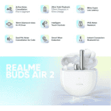 realme Buds Air 2 with Active Noise Cancellation | True Wireless Bluetooth Headset | White