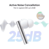realme Buds Air 2 with Active Noise Cancellation | True Wireless Bluetooth Headset | White