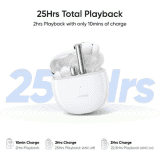 realme Buds Air 2 with Active Noise Cancellation | True Wireless Bluetooth Headset | White