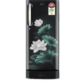 LG Single Door Direct Cool Refrigerator with Base Stand Drawer | 185 L | 5 Star | Emerald Lotus | GLD1956ZAEL