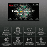 TCL QD-Mini LED 4K Ultra HD Smart Google TV | 165 cm (65 inch) | 65C6K