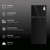 LG Frost Free Double Door Refrigerator | 466 L | 2 Star | Black Mirror | 2026 Model | GLT4626TEBM