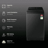 Samsung Fully Automatic Top Load Washing Machine | 10 kg | 5 Star | Black Cavier | WA40F10H2BTL