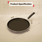 Tefal Simply Chef 30 cm Flat Tawa | Resist Plus Non-Stick Coating | Red