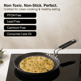 Prestige Durastone Hard Anodised Non-Stick Omni Tawa | Black