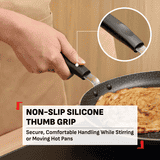 Tefal Simply Chef 30 cm Flat Tawa | Resist Plus Non-Stick Coating | Red