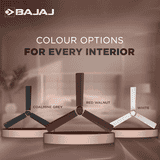 Bajaj Classico Sleek BLDC Ceiling Fan | 1200MM | 5 Star | High Energy Density Motor | Red Walnut
