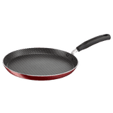Tefal Simply Chef 30 cm Flat Tawa | Resist Plus Non-Stick Coating | Red