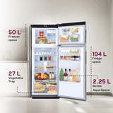 Godrej Double Door Refrigerator | 244 L | 3 Star | Convertible Freezer | 2026 Model | Fossil Steel | RT EONVALOR 280CN RCIF FS ST