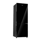 Haier Bottom Mount Refrigerator | 265L | 2 Star | Black Glass | HRB-3152PKGA-P