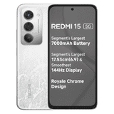 Redmi 15 5G | 6GB | 128GB | Frosted White
