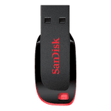 SanDisk Cruzer Blade Flash Drive | Pen Drive | 64GB | Red & Black