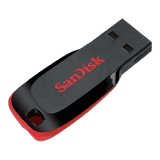 SanDisk Cruzer Blade Flash Drive | Pen Drive | 64GB | Red & Black