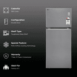 LG Frost Free Double Door Smart Wifi Enabled Convertible Refrigerator | 380 L | 2 Star | Shiny Steel | 2026 Model | GLT3826SNPZ
