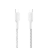 Belkin Braided Cable BoostCharge Pro | Fast Charging Cable | Type C Charger | White | CAB024FQ1MWH