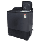 Haier Semi Automatic Top Loading Washing Machine | 9 Kg | 5 Star | Black | HTW90-196BBK