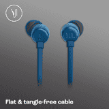 JBL Tune 310 Wired in Ear Headphones with Microphone | USB Type C | Blue | JBLT310CBLU