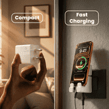 KERATIN Type-C Fast Charger Adapter | 25W | Charger & Holder | White