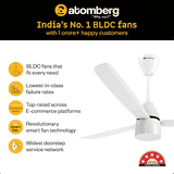 Atomberg Renesa Prime  BLDC Ceiling Fan with Remote | 1200mm | 5 Star | Gloss White