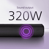Philips Soundbar Bluetooth With Wired Subwoofer | 320W | 2.1 Channel | Black | TAB4330