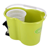 Royalford Spin Easy Mop Bucket | Floor Cleaning System | Green