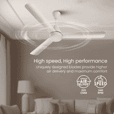 Crompton Energion Cookie BLDC Ceiling Fan | 1200MM | Ivory