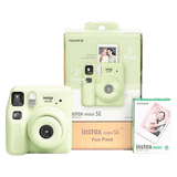 FUJIFILM Instax Mini SE Fun Pack Instant Camera | 10 Shots | Green