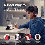 Marvel SpiderMan Kids 3D Bluetooth Wireless Stereo Headphones | Foldable Ear Cups | Black&Red | MV-3054-SM
