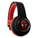 Marvel SpiderMan Kids 3D Bluetooth Wireless Stereo Headphones | Foldable Ear Cups | Black&Red | MV-3054-SM