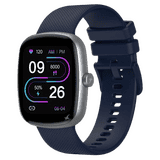 Fastrack Jupiter S3 Smartwatch | BT Calling | Square | Silver & Blue