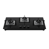 Crompton 3Br Hob | 76 cm | Auto Ignition | Black | SKHB763SP-MBL
