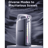 Philips Portable Emergency Light | Rechargeable | 4000MAh Battery | Black | SFL3402